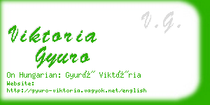 viktoria gyuro business card